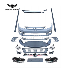 Convertion 2022 <strong>Car</strong> Accessories Front Bumper Head Light Grills Diffuser Bodykit for VW <strong>Polo</strong> Upgrade <strong>GTI</strong> Body Kit - Product Image 2