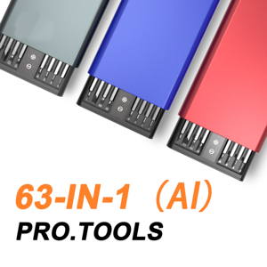 Professional <strong>63</strong>-in-1 Precision Magnetic Screwdriver Bit Set Mini <strong>63</strong>-in-1 for Computer DIY Laptop Repair Steel OEM <strong>Tool</strong> <strong>Kit</strong> - Product Image 5