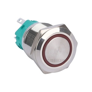 Interruttore a pulsante 1 no1nc da 19mm 3V/5V/6V LED tensione momentanea e pulsante di chiusura - Product Image 2