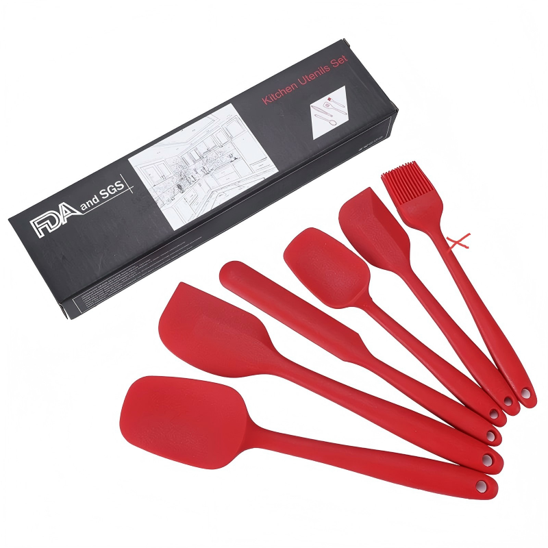 Red 5-piece set (excluding oil brush) + color box