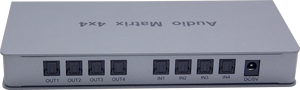 <strong>HDMI</strong> <strong>Matrix</strong> switcher 4X4 with <strong>4</strong> Digital Audio fiber <strong>input</strong> and <strong>output</strong> <strong>HDMI</strong> <strong>matrix</strong> - Product Image 2