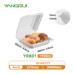 Bao Bì Thực Phẩm Lấy Ra Lò Vi Sóng MFPP Bán Sỉ Từ Nhà Sản Xuất Trung Quốc Hộp Đựng Có Bản Lề Chuẩn Bị Bữa Ăn Bằng Nhựa Cho Nhà Hàng - Product Image 4