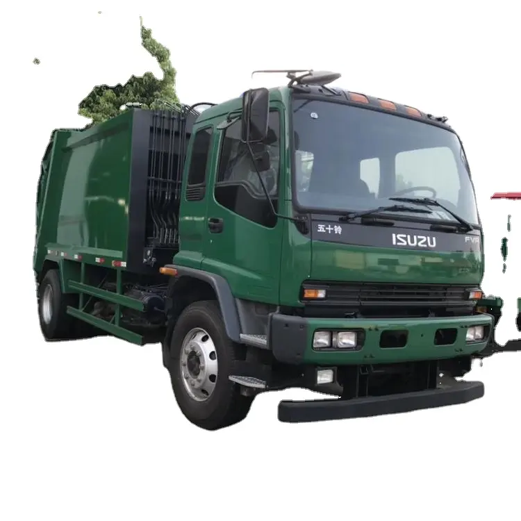 Japon FVR 4x2 10m3 atık toplama aracı sıkıştırma çöp toplayıcı çöp kompaktörlü kamyon üreticisi