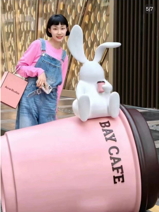 Rabbit coffee cup 130cm