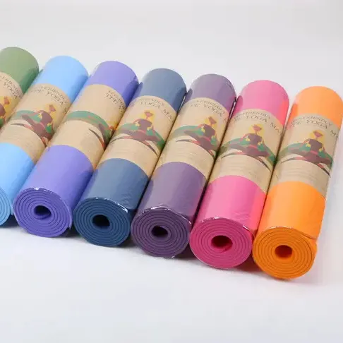 Alta qualidade colorido atacado ioga grande espessura 6mm NBR ioga mat