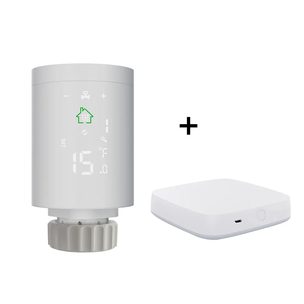 Tuya Zigbee Smart Home Produits Thermostat Pour Chauffe-Eau Vanne De Radiateur Programmable Tuya App Télécommande TRV Valces