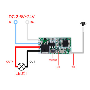 QIACHIP LED luce striscia di luce modulo controller LED stringa di luce wireless scheda di controllo 5-24V modulo di controllo della luce - Product Image 3