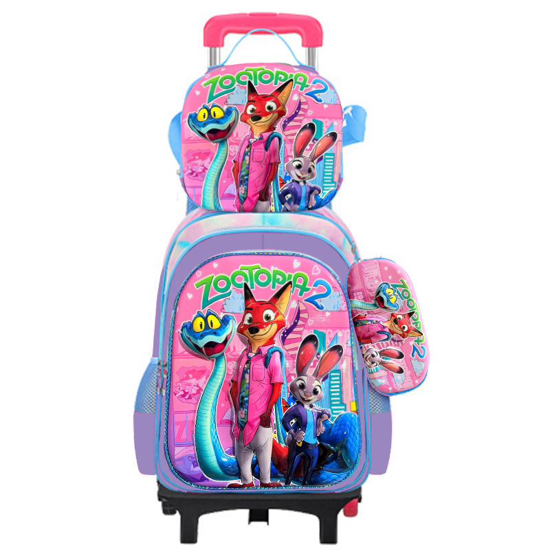 Ensemble de sac à dos trois pièces style Zootopia