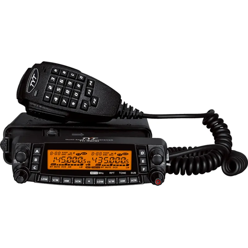 Caliente! TYT TH-9800 50W banda cuádruple móvil radio de dos vías de radio 26-950MHz RX dúplex completo 809 CHCTCCC/DCS 2T/5T scrambler