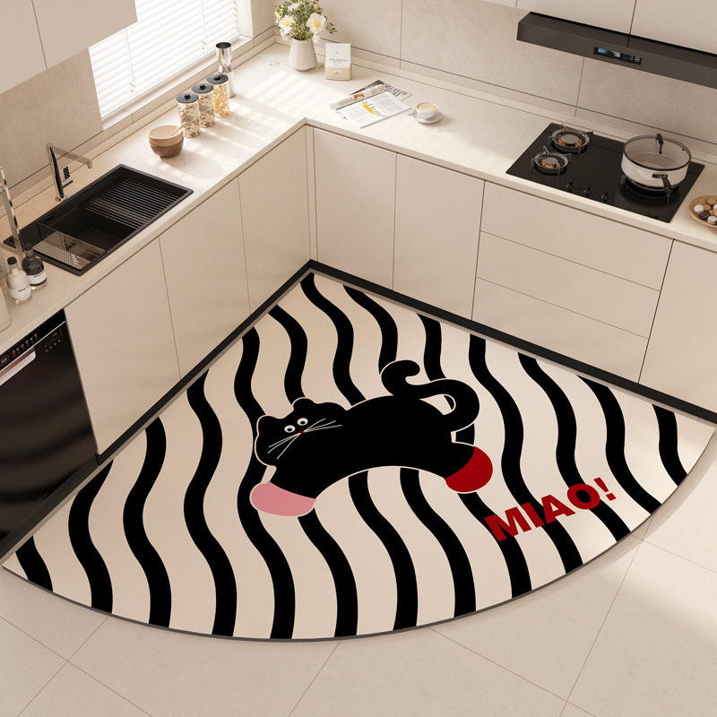 Striped cat semicircle