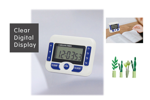 Timer digitale da cucina multifunzione con orologio conto alla rovescia funzione di conto alla rovescia laboratorio - Product Image 4