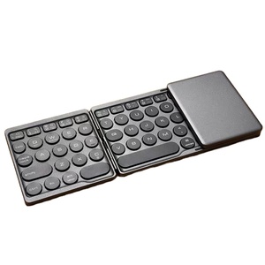 Teclado inalámbrico para ordenador, periférico con triple pliegue, para Apple, android, Microsoft, tableta, iPad, tecla redonda - Product Image 4