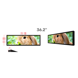 36,2 дюймов 36 дюймов ультра тонкий бар ЖК-экран Android Digital Signage Media Player специальный счетчик PIS стрейч бар заголовок монитор - Product Image 5