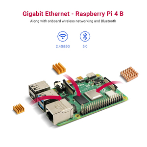 Raspberry Pi 4 2GB RAM-Karte mit 32GB Micro SD-Karte Komplette elektronische Starter module und Kits