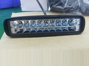 批发6英寸矩形点光束，带频闪DC10-30V 18w发光二极管工作灯白色/琥珀色，点/频闪功能闪光灯 - Product Image 5