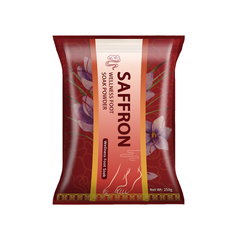 Poudre de bain de pieds bien-être au safran
