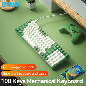 Teclado mecánico con interruptor rojo a precio competitivo, Teclado mecánico ergonómico con retroiluminación colorida para jugadores - Product Image 3