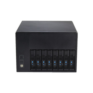 8 vassoi HDD intercambiabili a caldo utilizzano Desktop custodia per Computer vuota fai-da-te custodia per PC rete di archiviazione collegata Server Chassis Home nero - Product Image 2