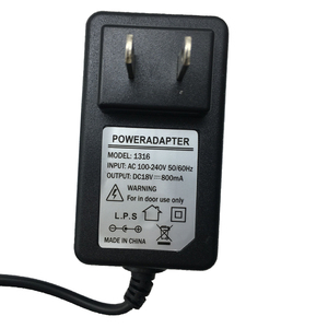 Adattatore di alimentazione a due prese di ingresso 100-240VAC uscita 18VDC 800MA per Notebook Router Display dispositivi - Product Image 1