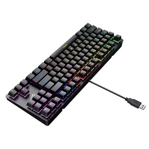 Kb869L Havit macchina da scrivere tastiera meccanica LED Usb Gamer Led Computer cablato Laptop 87 tasti tastiera da gioco meccanica Rgb - Product Image 3
