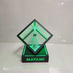 Recipiente em cubo de aço inoxidável, garrafa apresentadora, bandeja de servir, serviço, vip, placa de carta, luzes de natal