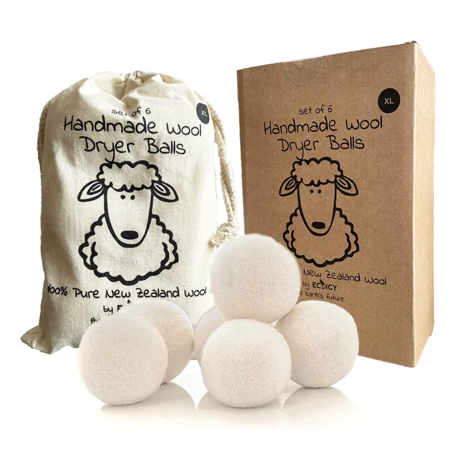 100% Pure Organic Niet Giftig Wol Herbruikbare Wol Bra Wasserij Ballen Wassen 100% Zuivere Wol Droger Ballen Zwart