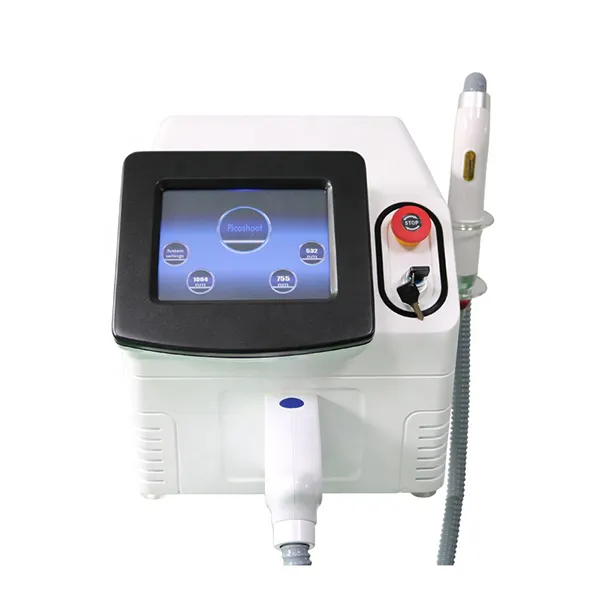 Portable carbon peel black doll q switched nd yag pico laser tattoo remover machines