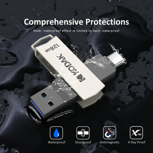 柯达K273 USB3.2金属闪存64gb 128gb 256GB u盘汽车钥匙记忆
