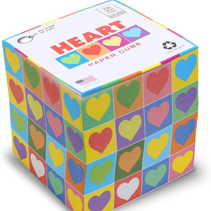Paleta de bloque de notas adhesivas Logotipo personalizado impreso con orificio para bolígrafo en cubos cuadrados de Bloc de notas - Product Image 6