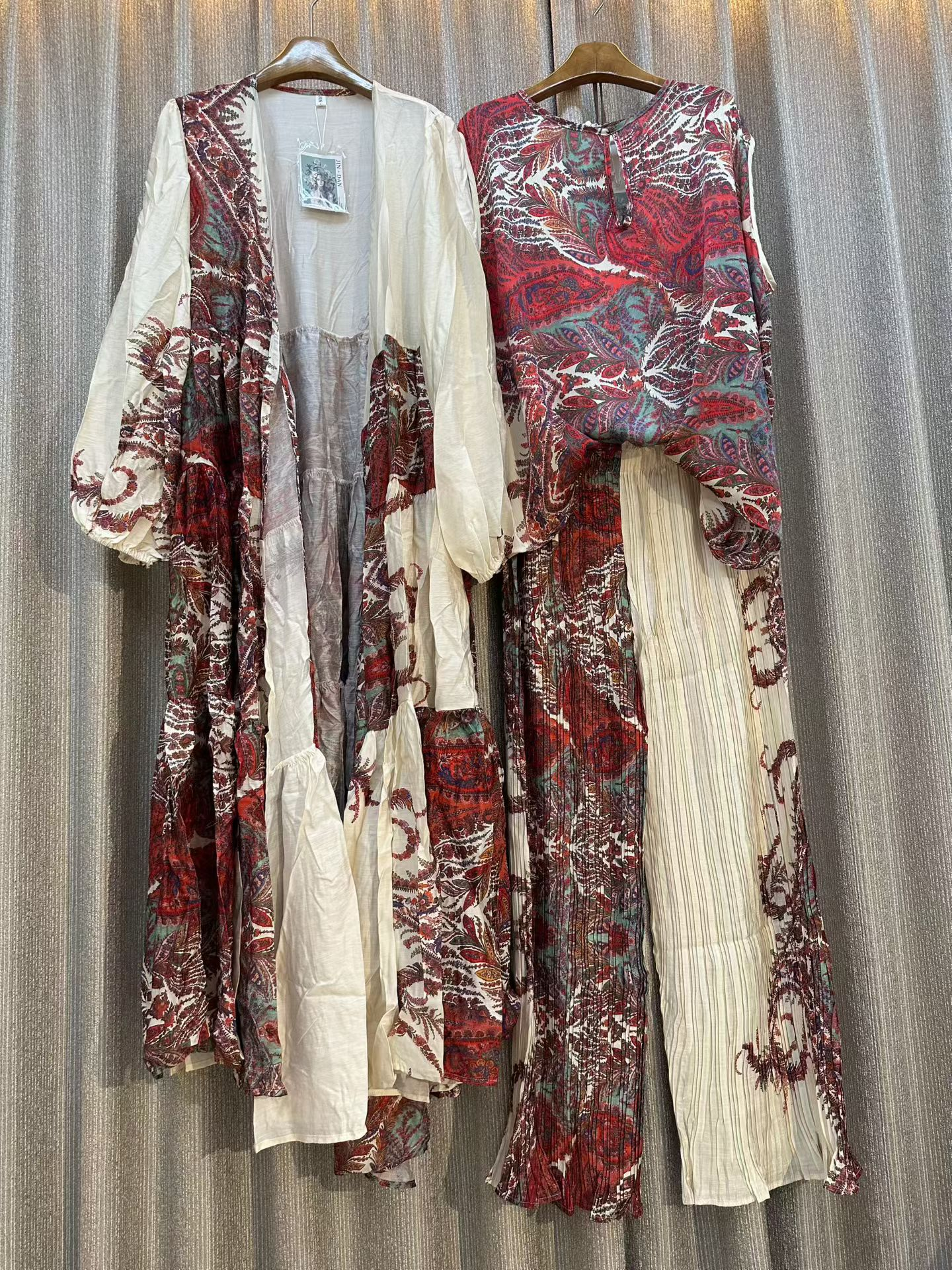 Ivory Dark Red