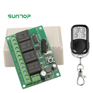 Telecomando universale interruttore DC 24V 4CH relè modulo ricevitore con 4 canali RF telecomando 433 Mhz trasmettitore - Product Image 1