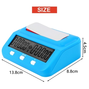 Оптовая цена пластиковые шахматные часы Go Chess game match competition LCD дисплей таймер - Product Image 3