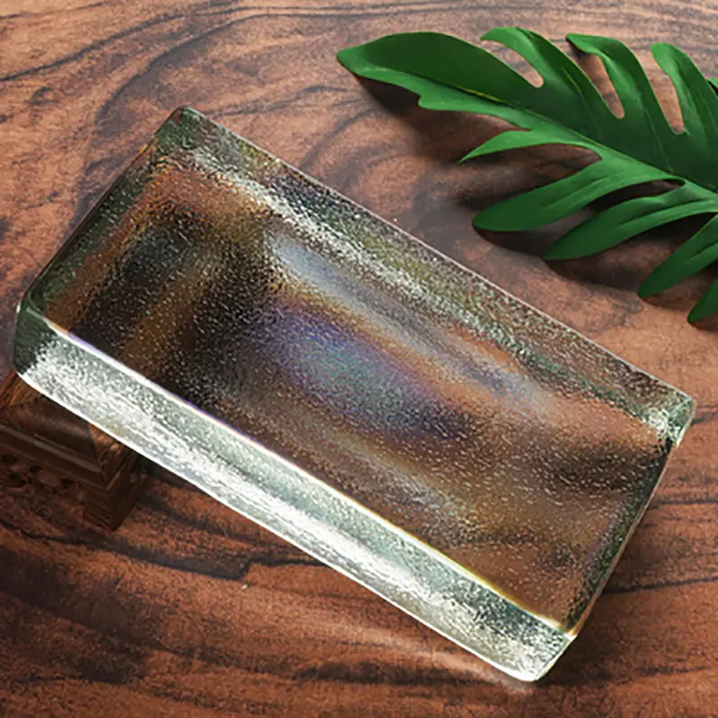 Bloque de cristal transparente para decoración de pared, piezas sólidas de vidrio para Baño