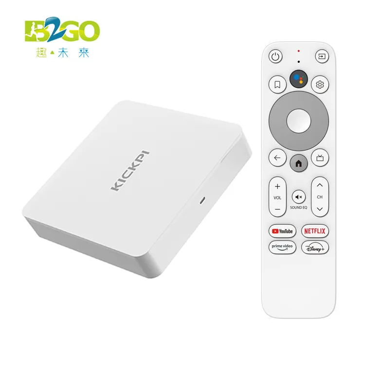 Dongle de TV certificado por Google Androidtv 11,0 S905Y4 2GB 32GB KICKPI KP1 Dual WiFi DRM HDCP 4K TV Box