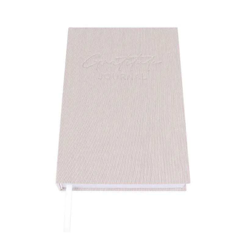 Diario de tela dura personalizable, cuaderno de tela, cubierta de lino