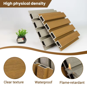 Externe Holzmaserung Composite WPC Wand paneel Außen wasserdichte Wand paneel Verkleidung Holzmaserung Außenwand paneel für Dekor