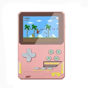 F9 Retro tragbare Mini 3,5 Zoll Videospielkonsole 500 Spiele Hd Farbbildschirm Kindergeschenk 8-Bit-Handheld-Spieler eingebautes Geschenk