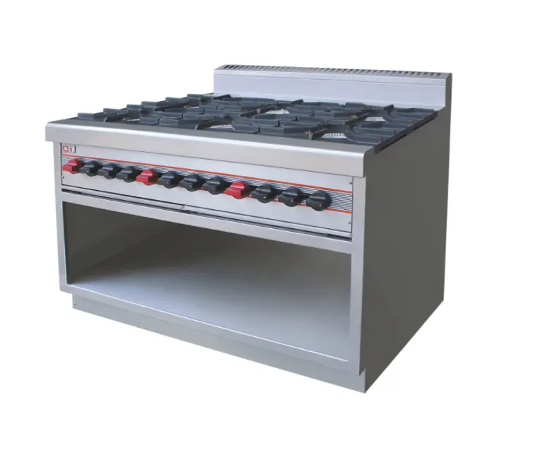 Thiết Bị Nhà Hàng Bếp Cooktops 4 Burner Bếp Gas 6 Burner Bếp Gas Cho Nhà Bếp