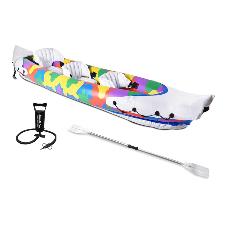 Kayak gonfiabile per la pesca, canoa da pesca gonfiabile per 3 persone/Kayak all'aperto In magazzino