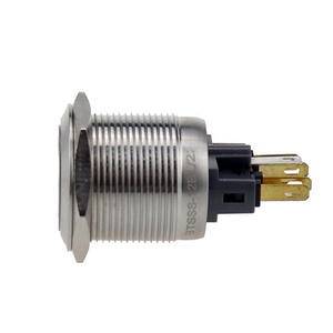 22mm basma düğmesi çan sembolü anlık dpdt kutuplu 6 pinli led itme çan düğmesi kapı anahtarı - Product Image 2