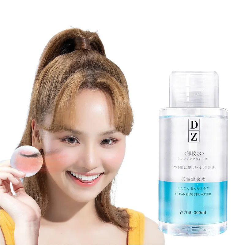 DZ Makeup Remover Wasser mit Pumpen kopf Hot Spring Natrium hyaluronat Glätten des Gesichts Mizellen wasser für alle Hauttypen