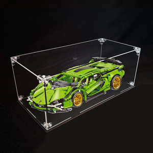 カスタム透明2mm厚Pmmaアクリルディスプレイボックスショー1:8モデル車透明オーガナイザーとディスプレイラックレゴセット - Product Image 2