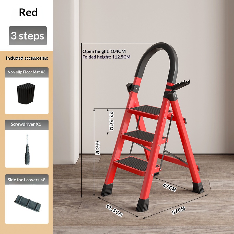 Épaissi trois couches de couleur rouge