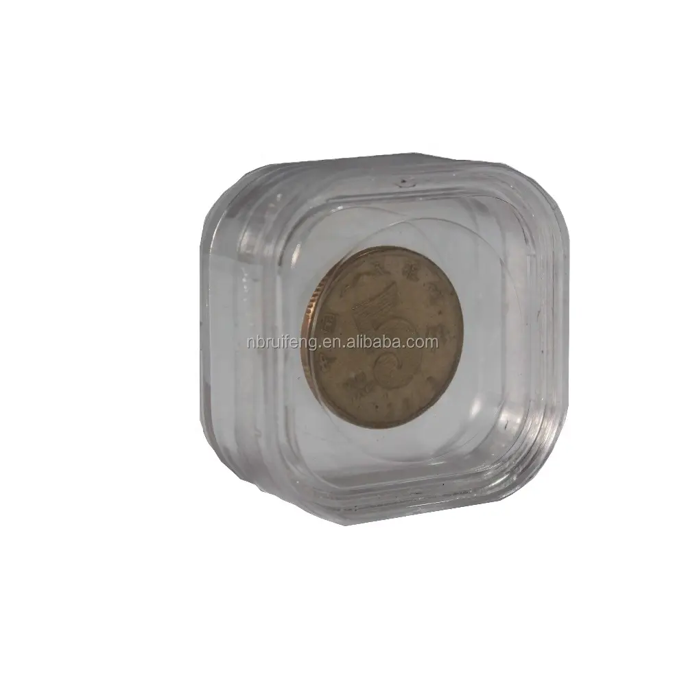Caixa de membrana transparente, caixa para odontologia e joia de 1.5 "x1.5" x1"