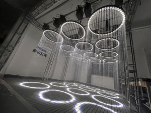 New DMX512 Control Kinetic LED Ring With DMX Led Kinetic <strong>Lighting</strong> System Led Lifting DMX Kinetic Ball - Product Image 4