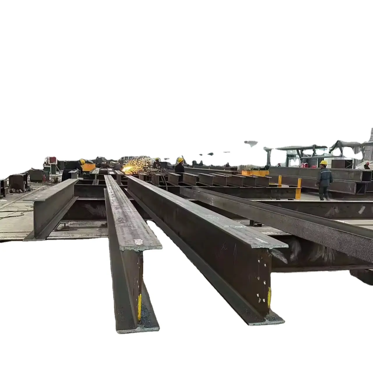 Large span purlins and pillars for large factory buildings with steel structures