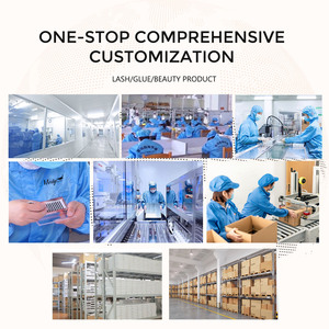 Индивидуальный логотип ручной работы полная полоска бесклеевые ресницы половинные ресницы с самоклеящейся прессом на предварительно склеенных полосках ресниц - Product Image 6