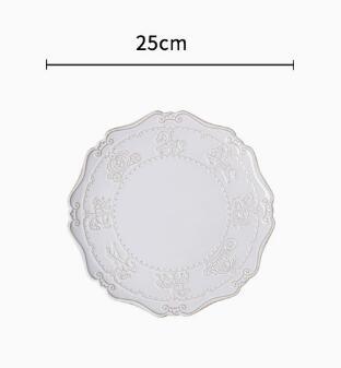 Plato blanco de 10 pulgadas