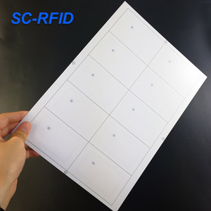 Custom Design Printable Blank Plastic Card RFID <strong>Inlay</strong> Sheet Printing Chip <strong>Inlay</strong> Rfid Base Material PVC Card - Product Image 4