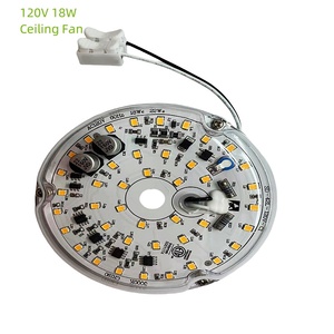 Factory Price Round Aluminum <strong>PCB</strong> DOB 120V 18W Triac Dimmable <strong>LED</strong> Ceiling Fan Light Source - Product Image 1